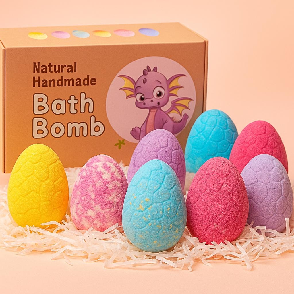 Oeuf Surprise Bain – Bombe de Bain Effervescente Dinosaure