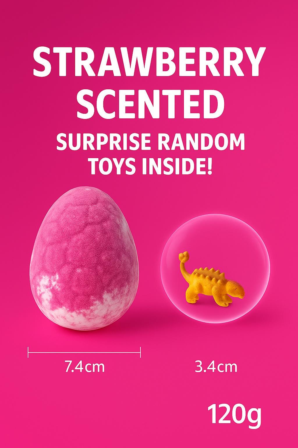 Oeuf Surprise Bain – Bombe de Bain Effervescente Dinosaure