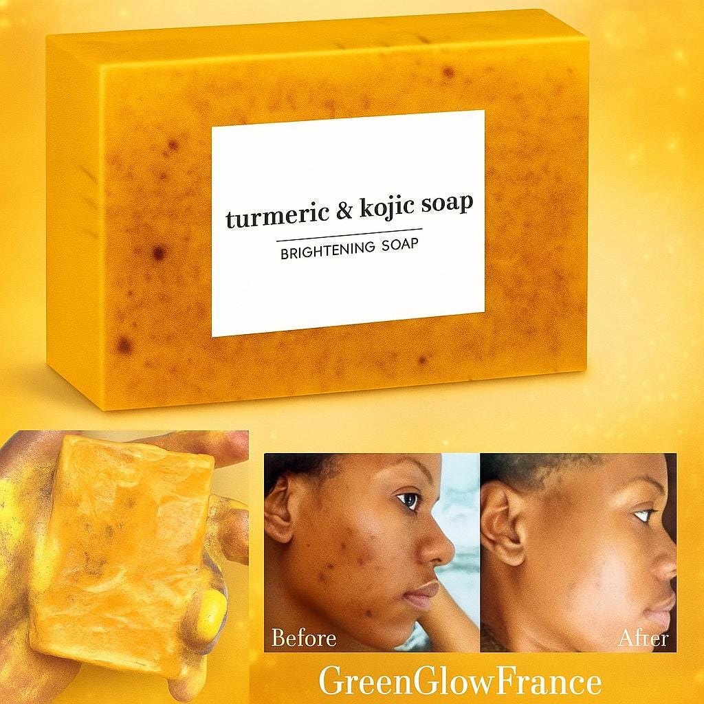 Savon Visage & Corps au Curcuma, Acide Kojique et Citron
